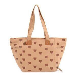 *2 for $30* OSUMASHI Pooh-chan - Beige Cat Tote - From Japan